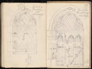Skizzenbuch: Rathaus, Duderstadt, Goslar, Göttingen: Rathaus Goslar. Gewölbejoch