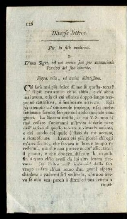 Diverse lettere