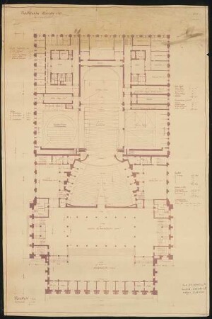 Lortzing-Theater, Münster: Grundriss Parkett 1:200