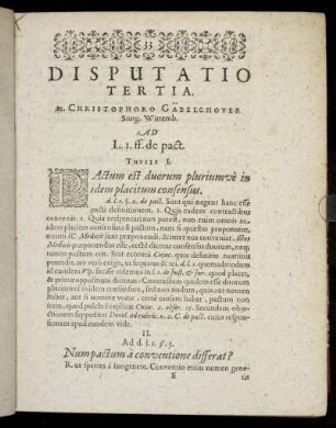 Disputatio Tertia