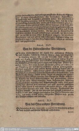 Articul XLV. Von des Gvarandyns Verrichtung.