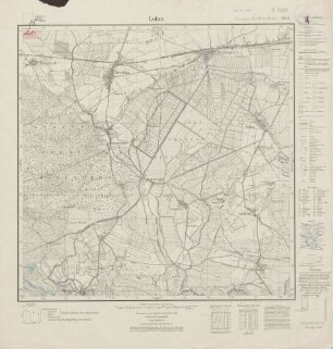 3139 (alte Nr.: 1616) Lohm, Meßtischblatt (4cm - Karte)