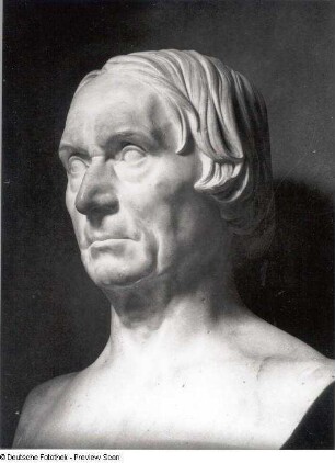 Porträtbüste eines Mannes (vielleicht der Maler Peter von Cornelius um 1850)