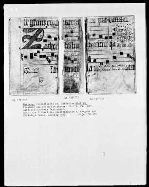 Fragment aus einem Antiphonar mit Initiale Z(acheus festinans)
