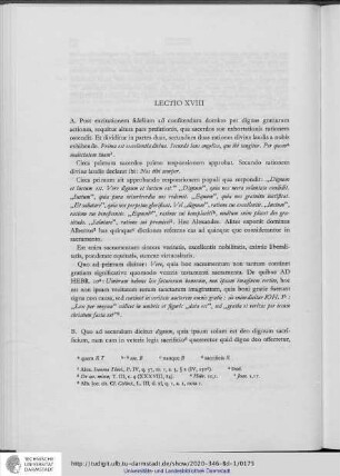Lectio XVIII