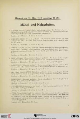 Mittwoch, vormittags 10 Uhr (Nr. 1-172b)