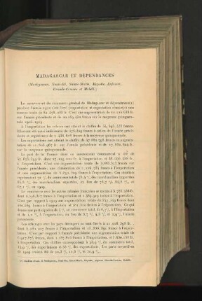 Madagascar Et Dépendances.