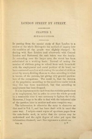 Life and labour of the people in London, 2. Streets and population classified