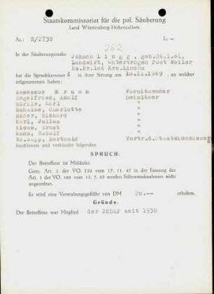 Lingg, Johann