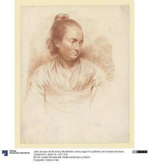 Brustbildnis einer jungen Frau (Bildnis des Kindermädchens Josephine?)