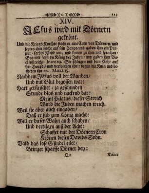 XIV. Jesus wird mit Dörnern gekrönt. - XX. Jesus wird zum Tod verutheilt.