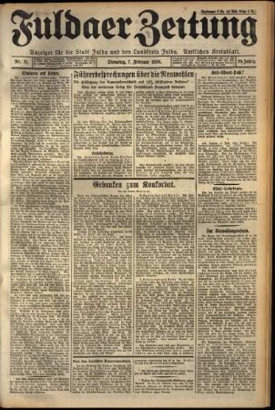 Ausgabe vom Dienstag, den 07. Februar 1928.