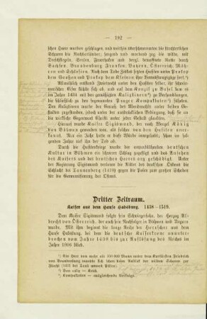 Dritter Zeitraum. Kaiser aus dem Hause Habsburg. 1438-1519