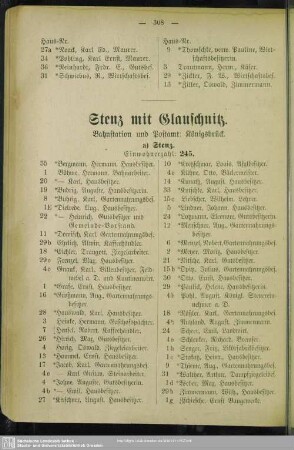 Stenz mit Glauschnitz