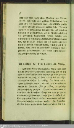 17. Anstalten bei dem damaligen Krieg