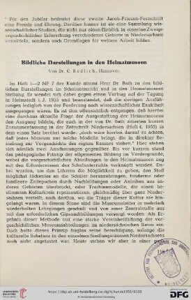 Neue Folge 7: Bildliche Darstellungen in den Heimatmuseen
