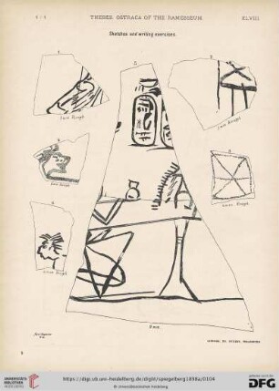 Sketches and writing exercises