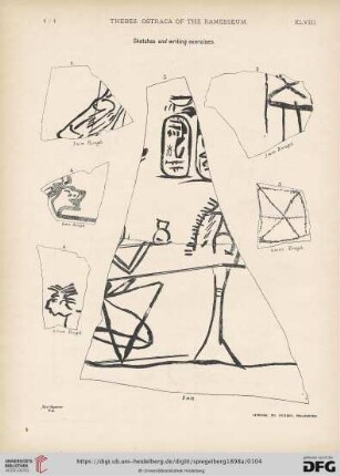 Sketches and writing exercises