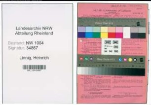 Entnazifizierung Heinrich Linnig , geb. 28.03.1908 (Steuermann)