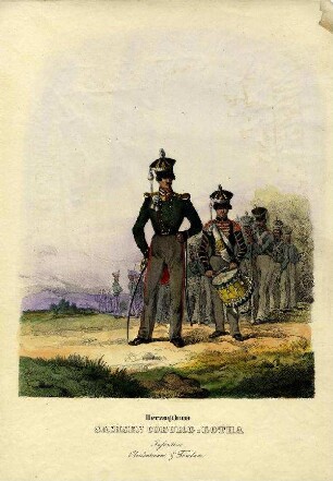 Uniformbild, Soldat der Infanterie vom Herzogtum Sachsen Coburg-Gotha