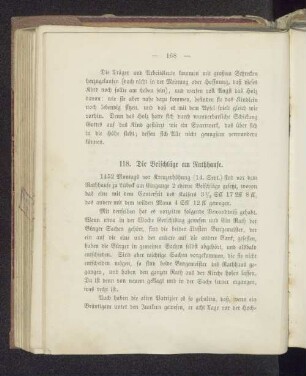 118. Die Beischläge am Rathhause.