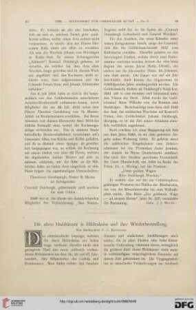 Die alten Holzhäuser in Hildesheim und ihre Wiederherstellung