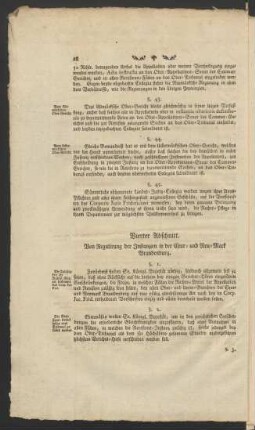 Vierter Abschnitt. Von Regulirung der Instanzien in der Chur- und Neu-Mark Brandenburg.
