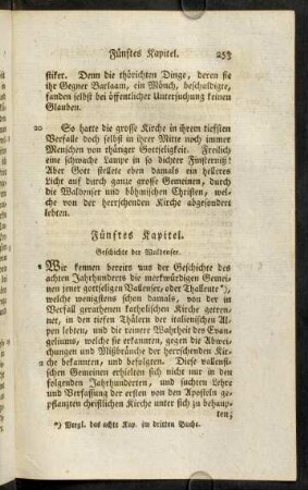 253-266, Fünftes Kapitel.
