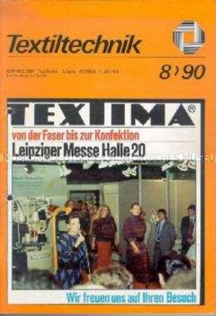 Fachzeitschrift "Textiltechnik" zur Leipziger Herbstmesse 1990