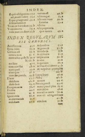 Index Regularum Iuris Canonici.