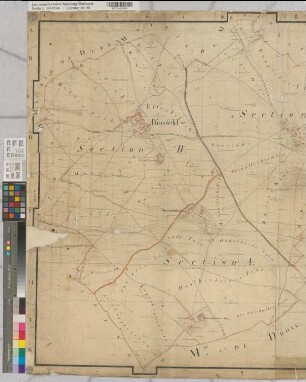 Departement de la Roer. Arrondissement d'Aix-la-Chapelle. Canton de Düren. Plan géométrique de la mairie de Binsfeld. Levé en Execution de l'Arrête du Gouvernement du 12 Brumaire. An XI. Terminé le 31. Janvier 1806