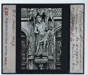 Ulm, Münster,Multscher, Schmerzensmann an der Westfassade des Ulmer Münsters