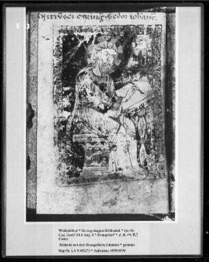 Evangeliar? — Bildseite mit dem Evangelisten Johannes