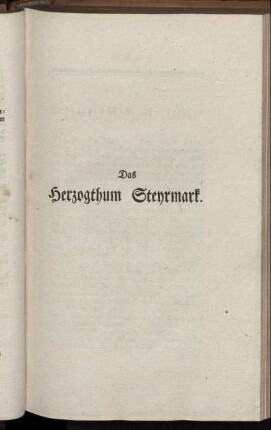 Das Herzogthum Steyermark.