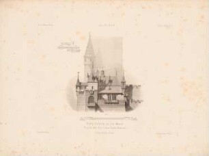 Burg Cochem: Ansicht Detail (aus: Architektonisches Skizzenbuch, H. 133/4, 1875)