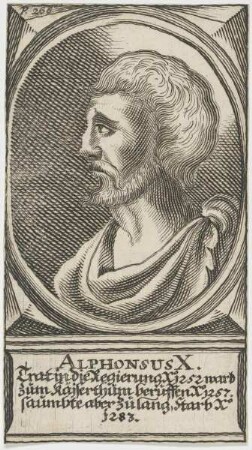Bildnis des Alphonsus X.