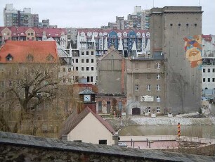 Görlitz - Blick auf den polnischen Stadtteil : Blick über die Neiße auf den polnischen Stadtteil Zgorzelec. Aufgenommen in Görlitz am 6. Februar 2011