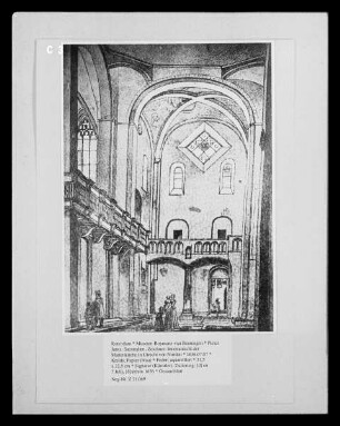 Innenansicht der Marienkirche in Utrecht von Norden