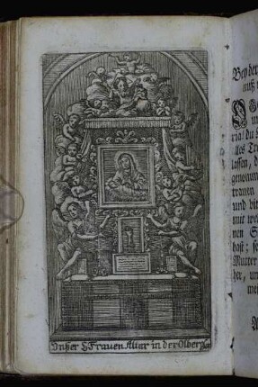 Unßer L[ieb] Frauen Altar in der Olberg Cap.