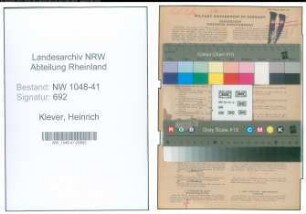 Entnazifizierung Heinrich Klever , geb. 24.06.1909 (Polizist)