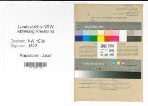 Entnazifizierung Josef Rassmann , geb. 04.09.1904 (Lehrer)