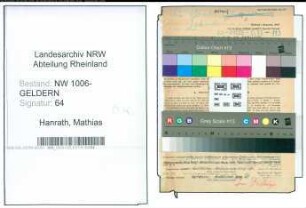 Entnazifizierung Mathias Hanrath , geb. 24.02.1895 (Schuldirektor)