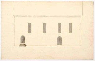Aufrisse des Kirchenschiffs (schematisch)