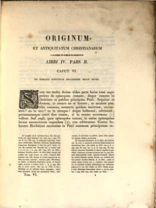 Origines et Antiquitates Christianae, 6[,1]