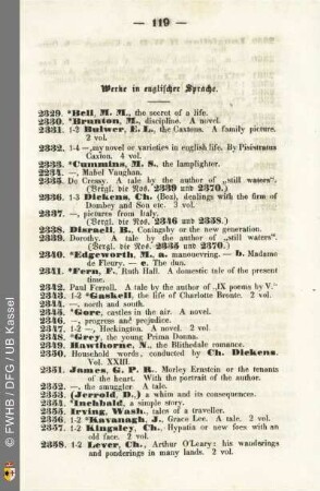 C. Werke in englischer Sprache