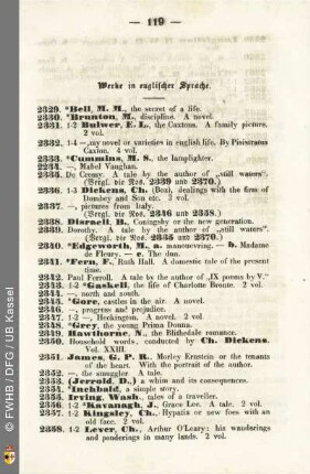 C. Werke in englischer Sprache