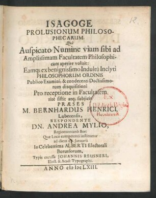 Isagoge Prolusionum Philosophicarum