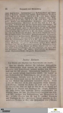 Zweiter Abschnitt: Niederschwaben und Franken
