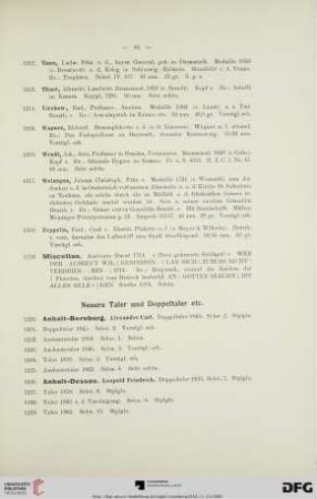 Neuere Taler und Doppeltaler etc. (Nr. 1220-1496)