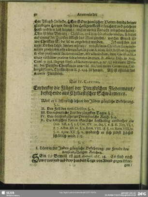 Das IV. Capitel. Entdecket die Flügek der Pietistischen Fledermaus, bestehende aus Chiliastischer Schwärmerey
